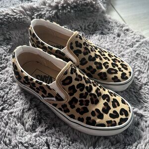 Vans Animal Print Slip-On Shoes
